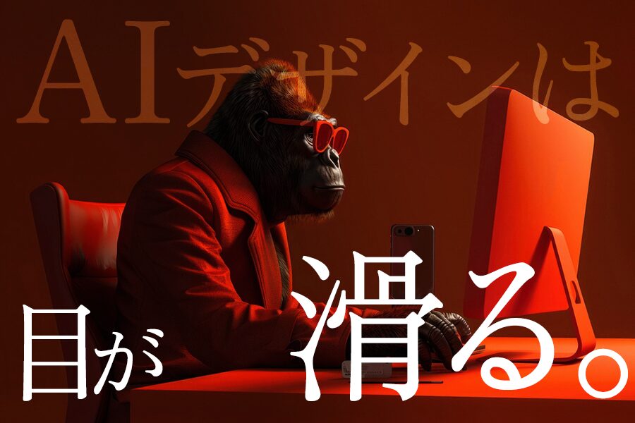 AIデザインは目がすべる